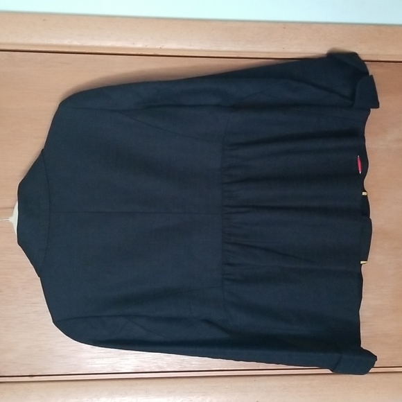 J Crew Ottoman Molly Navy Linen Blend Jacket Coat sz 6 - Picture 4 of 6